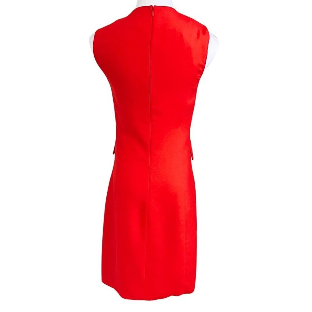 OPENING CEREMONY RED SLEEVELESS FAUX WRAP BLAZER DRESS - S - Picture 4 of 13